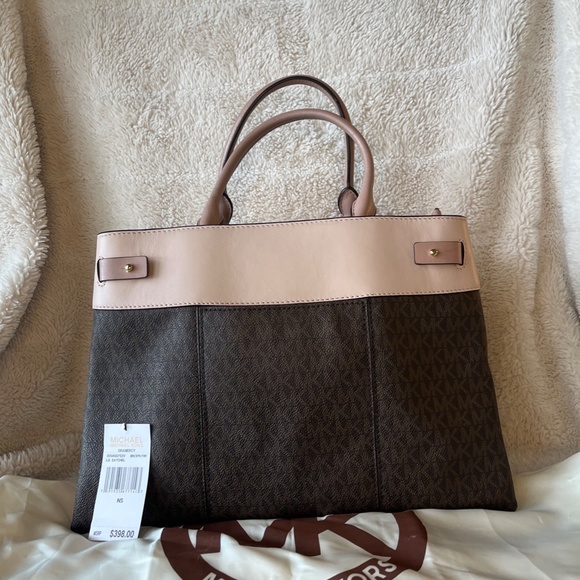 Michael Kors Women's Gramercy Large Satchel Convertible Crossbody Bag Handbag - Picture 2 of 9